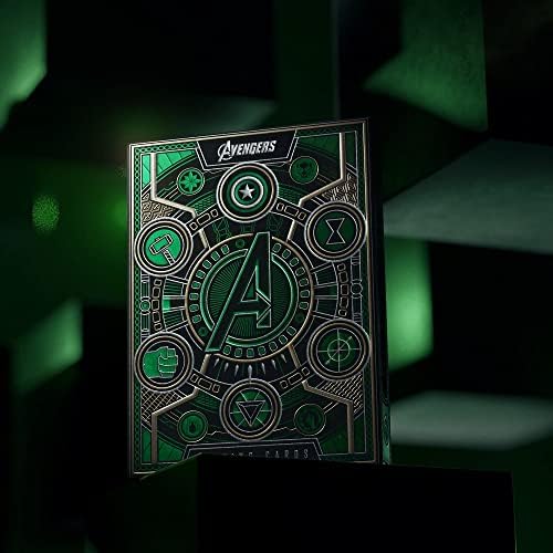 Theory 11 and Cipher Playing Cards Green Avengers Playing Cards - Infinity Saga Deck - Includes Cipher Card Bag 