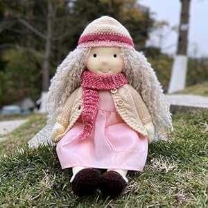 Waldorf doll handmade rag doll personalized collectors plush doll for kids birthday present with beautiful present box abigail 12  urban country home decor