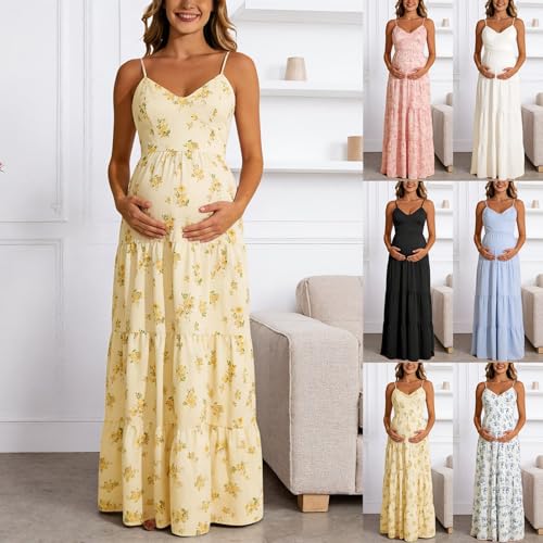 Robe de maternité à fleurs au style bohème pour l'été - 2