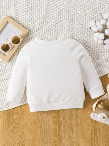 CUTIECRAZE Cuticraze Sweatshirt for Kids || Sweatshirt for Boy (Kids-11-White-(6-9M)) - Image 2 thumbnail