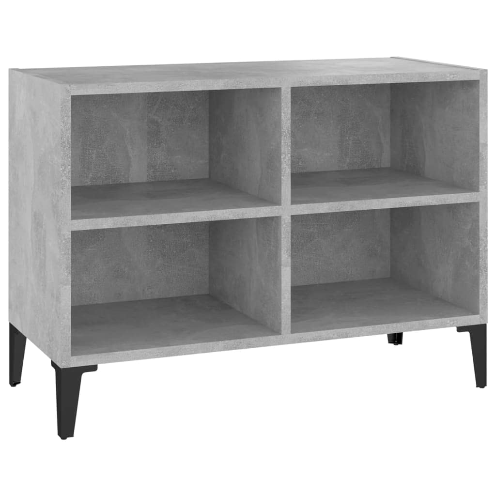 Mobile TV,mobile tv soggiorno mobile tv moderno con Spazio di Archiviazione Adatto per camera da letto, soggiorno, B&B, hotel con Gambe in Metallo Grigio Cemento 69,5x30x50 cm
