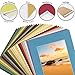 Golden State Art, Pack of 25, Acid-Free 16x20 Mixed Colors Pre-Cut Picture Mats for 11x14 Photos with White Core Bevel Cut Frame Mattes