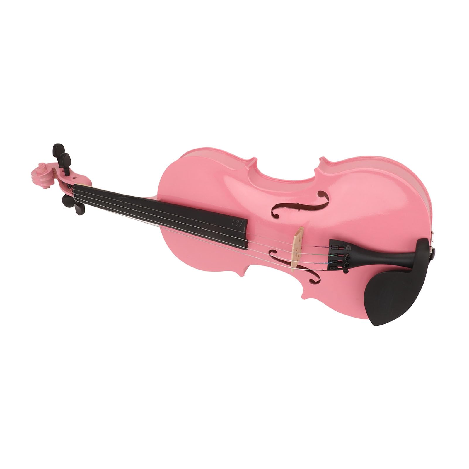 POENVFPO Violino Acustico 4/4, Set Completo per Principianti Bambini Adulti con Custodia Archetto Colofonia Riposo per Mento Spalliera Adesivo per Tastiera (PINK)