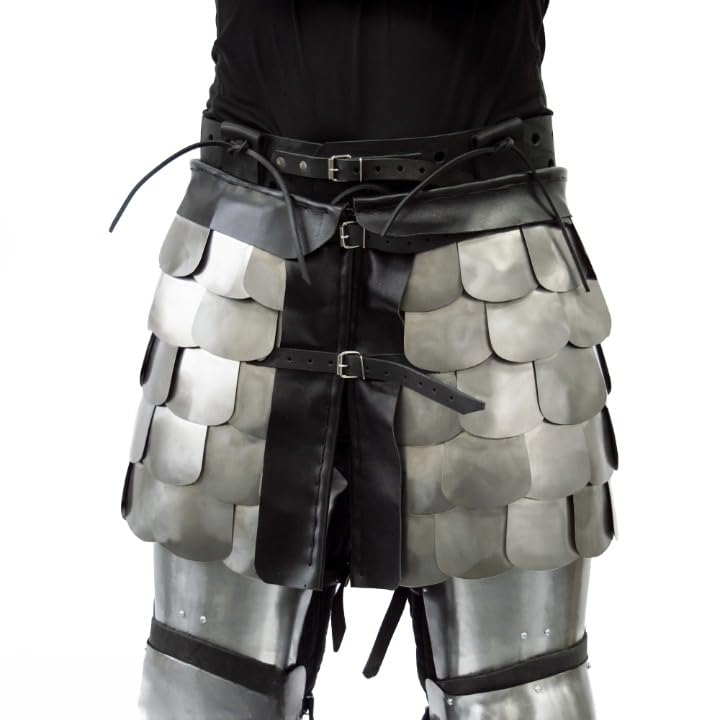 NauticalMart Medieval Scale Armor Skirt Metallic Waist & Thigh Armor Knights Skirt Armor for LARP Halloween