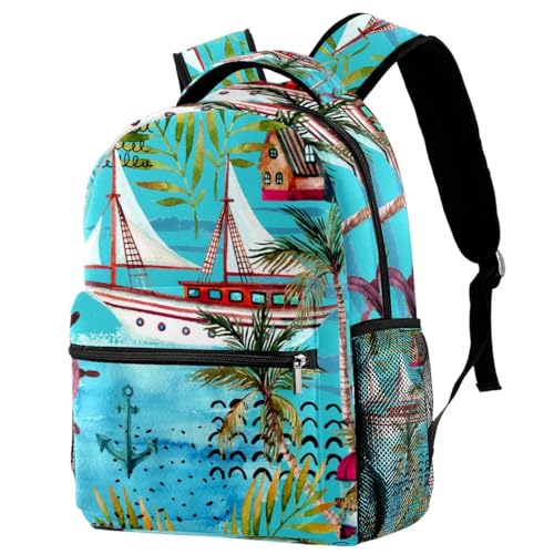Sac à dos d'école thème marine idée cadeau ado fille garçon