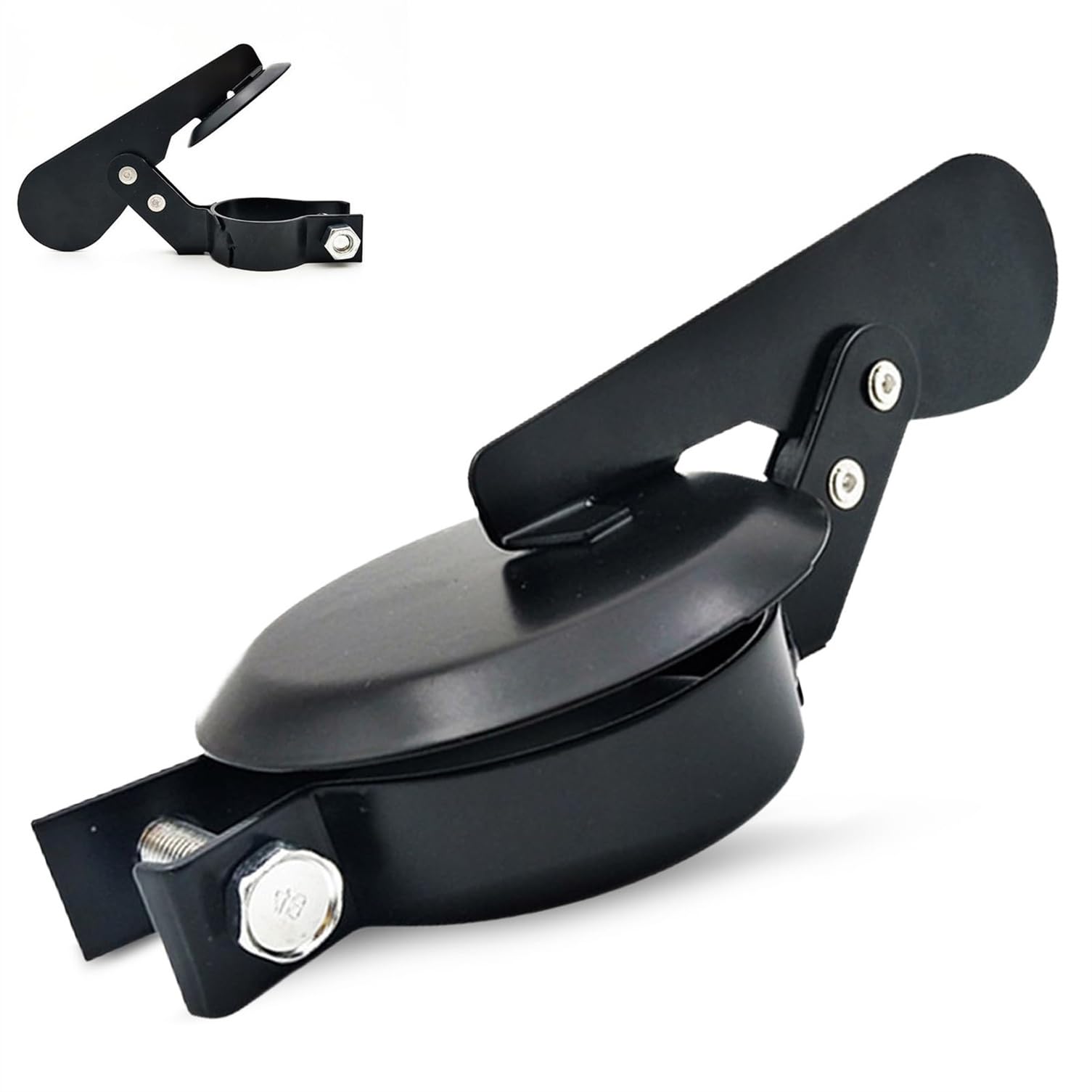 Twinice Black Exhaust Flap Tractor, 50 Mm Rain Flap, Weather Cap, Exhaust Tractor Tug Protection Flap Lawn Tractors For Exhaust Tractor Car Protection