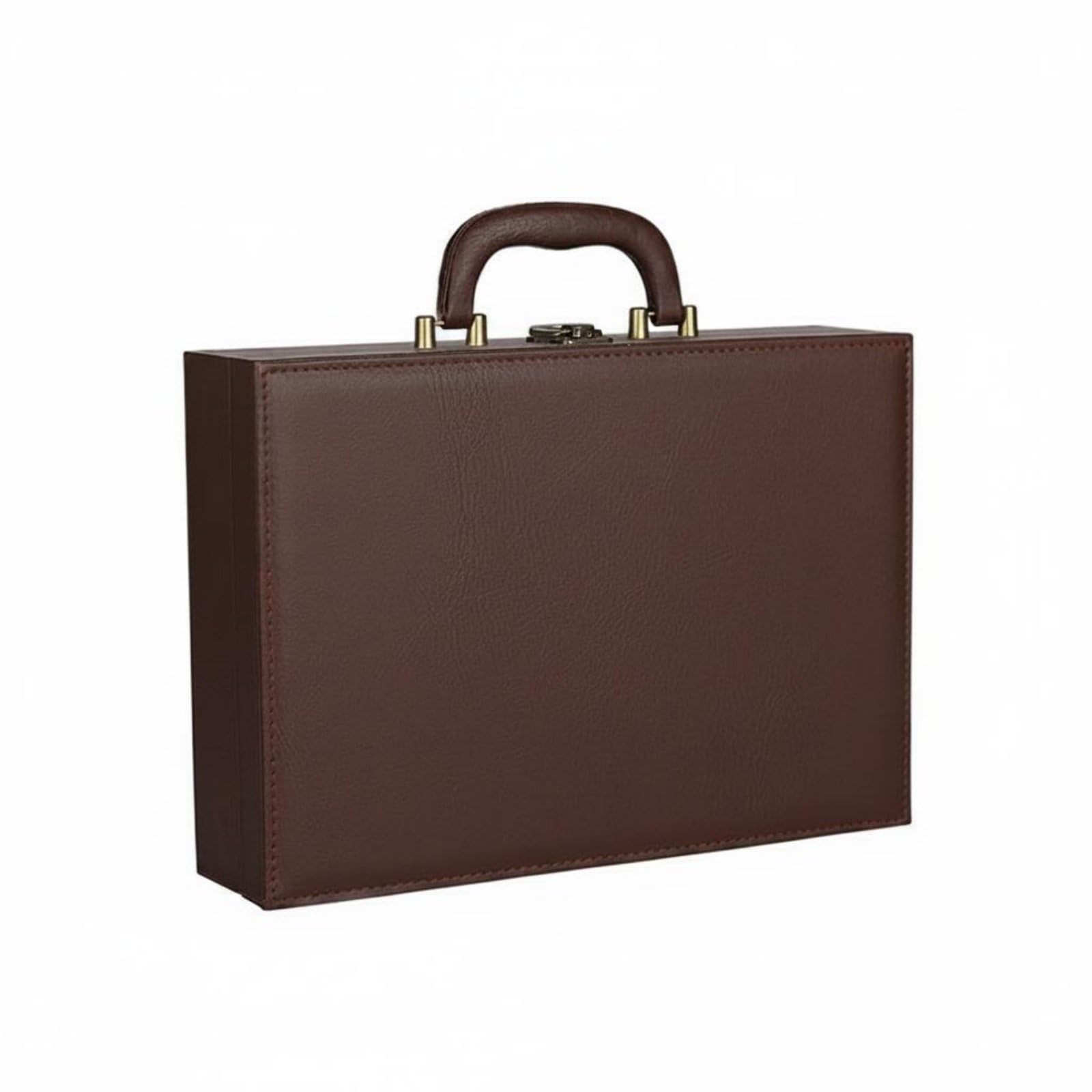 MYADDICTION Genuine Estate Handover Box Logo Printing Key Presentation Case Sturdy Portable Key-Safe Box for Property Sellers, Showroom, Brown, M-image-41