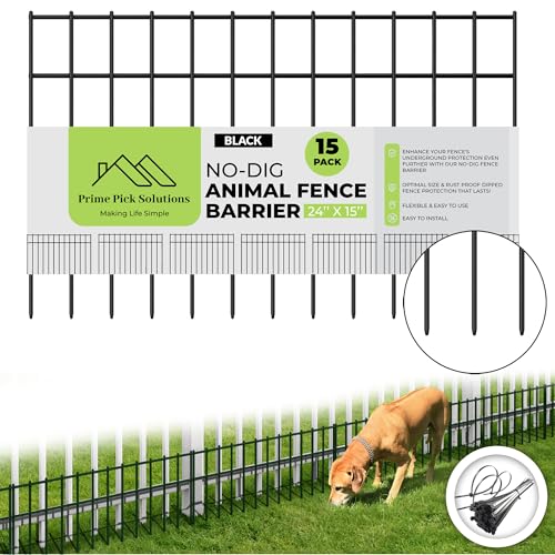Dog Digging Fence Barrier, Animal Barrier Fence, 15 Fence Panels ...