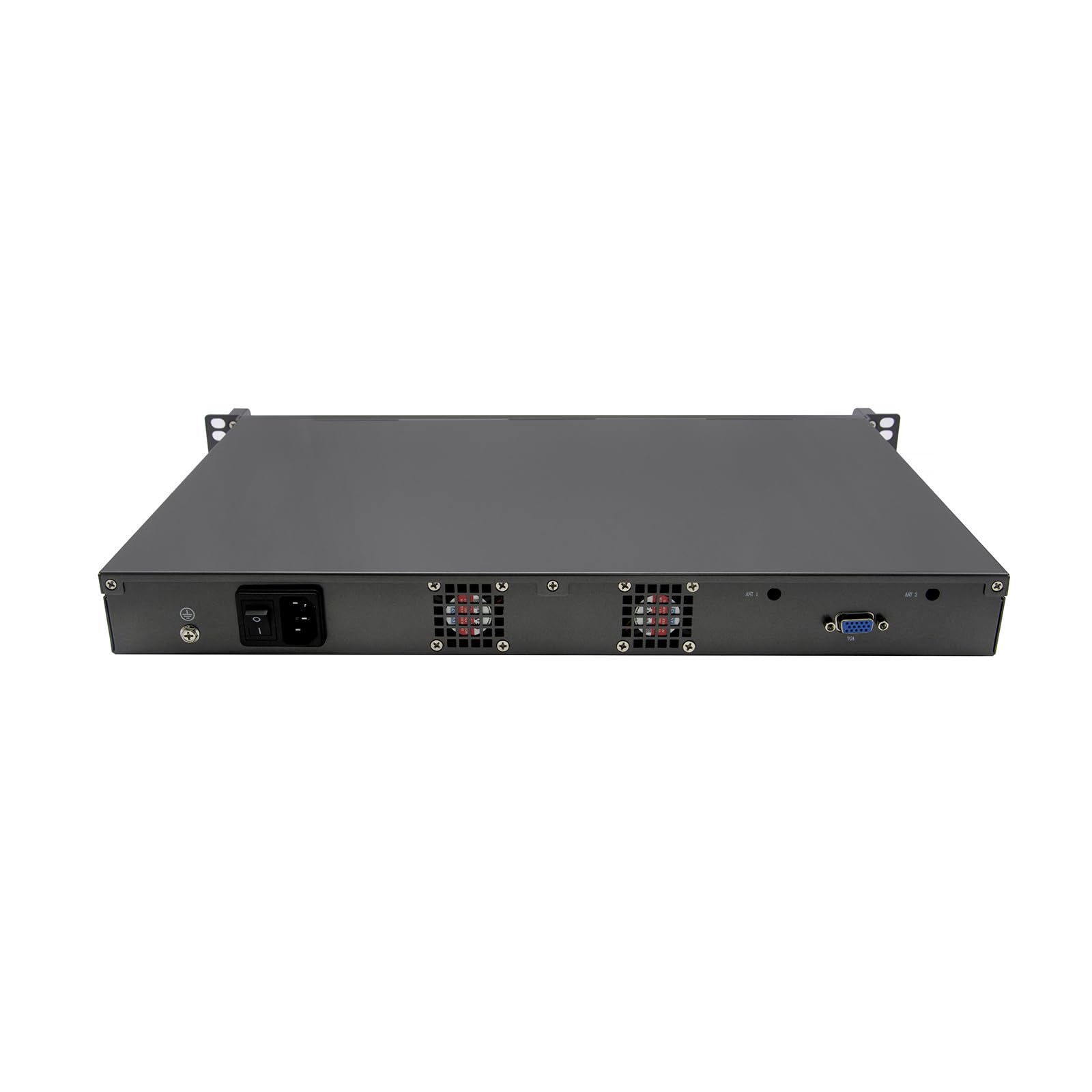 1U Firewall Appliance for PFSense, Mikrotik, OPNsense, Sophos, Kerio, VPN, Network Security Router, Celeron 5205U, RZ02, 10 x Gigabit LAN, Console, 4G RAM, 32G SSD
