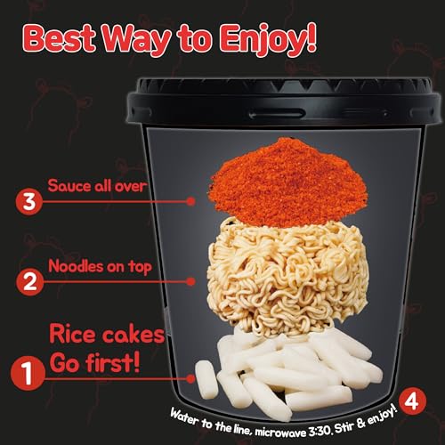 KINIKORA Swicy Instant Rabokki Cup 2-Pack, Korean Tteokbokki & Ramen - image 3