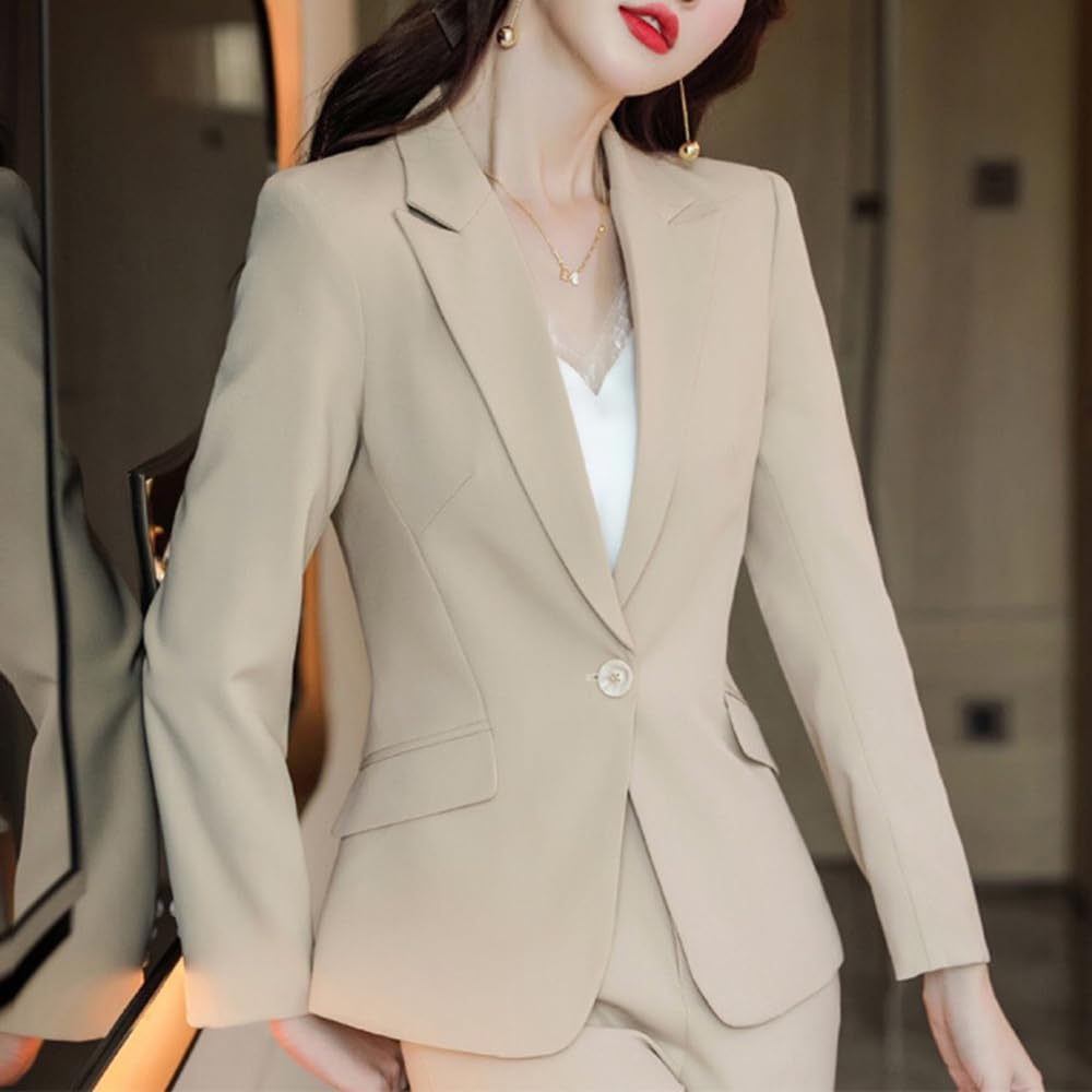 Amazon.co.jp: レディーススーツセット pkyq8917b M ベージュ