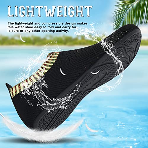 Image of ANLUKE Womens Mens Water Shoes Barefoot Quick-Dry Aqua Socks for Beach Swim Surf Water Sport