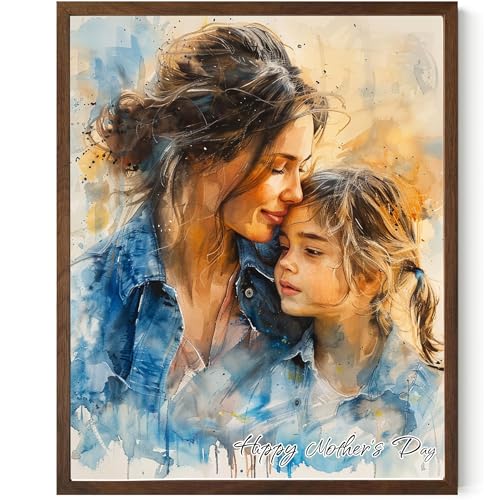 Noni Personalized Family Portrait Wall Art Custom Watercolor Portrait From Photo Personalized Family Art Mothers Day Birhtday Gifts Grandma Photo Gifts Custom Canvas For Mom Grandma Style 2
