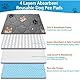 Waschbar Haustier-Urinunterlage, 2 Stück Wiederverwendbare Welpenunterlagen Matte für Hunde, Schnell Absorbierend Puppy Pads für Hunde, Katzen, Meerschweinchen -- 45x60cm