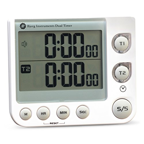 Bjerg Instruments Dual Digital Kitchen Count Up And Countdown Timer With Large Digit Lcd Display #TOP12