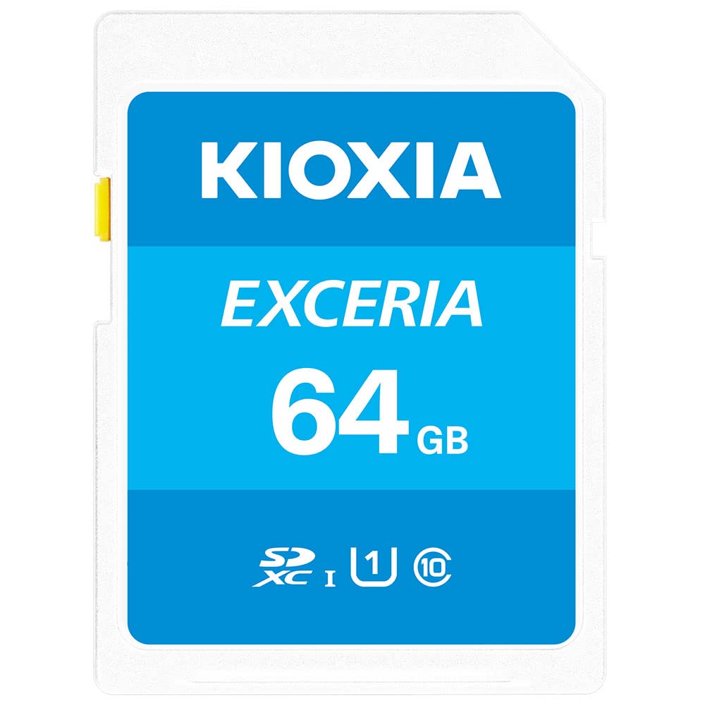 Kioxia 64GB Exceria SD Memory Card SDXC UHS-I U1 Class 10 Read 100MB/s LNEX1L064GG4