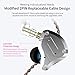 KZ ZS10 Pro in Ear Monitor, IEM Earbuds Headphone, Gaming Earbuds with 4BA and 1DD Drivers, KZ HiFi IEM Earphone Upgraded ZS10 with Detachable 0.75mm 2 Pin 6N OFC Cable (Black No Mic)