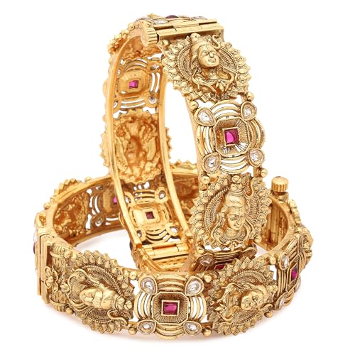 Image of Shining Diva Fashion Bangles for Women Girls Set of 2 Traditional Stylish Design