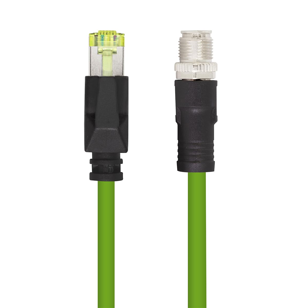 Logilink CQM115S – M12 CAT6A Câble patch industriel PUR, M12 X codé vers RJ45, 20 m
