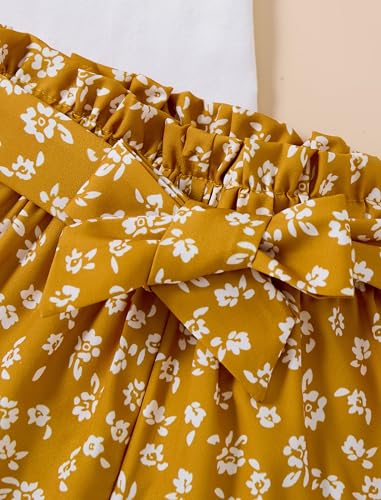 Image of Girls Summer Outfits Cute Sleeveless Top High Waisted Short Sets with Pockets Teen Girl Clothes Size 6-14 T