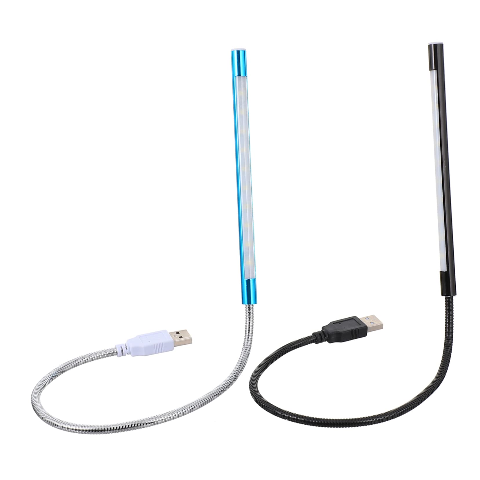 HOLIDYOYO 2pcs USB Touch Dimmable Led Reading Light Flexible Lamp for Bedside Desk and Camping Brightness Lightweight Portable Design