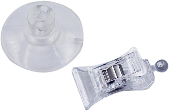 Nacpy Clear Plastic Wall Suction Cup Clip Clamp Rubber Sucker Suction Cup Holder for Billboard 5pcs