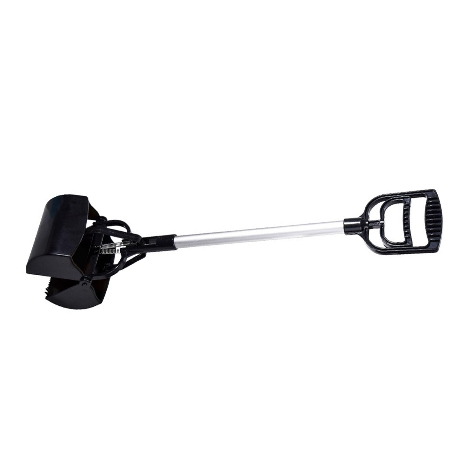 Paletta portatile con manico lungo, design compatto, grande calibro ad angolo di 85°, strumento per raccogliere la cacca del cane per prati e erba