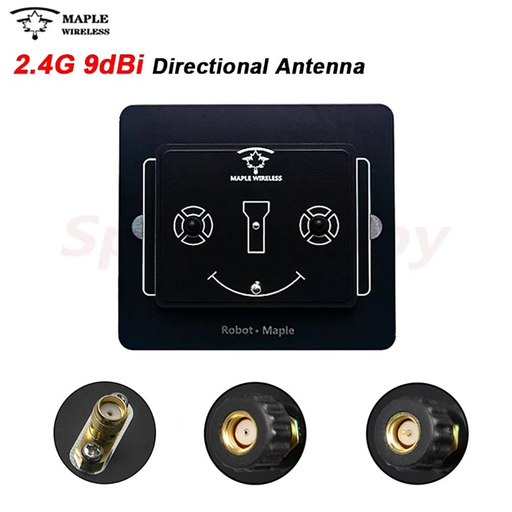 Maple Wireless 2.4GHz 9dbi Directional Flat Screen Antenna SMA/RP-SMA for RC Radiomaster TX16S Jumper T-Pro T-Lite (1PC SMA)