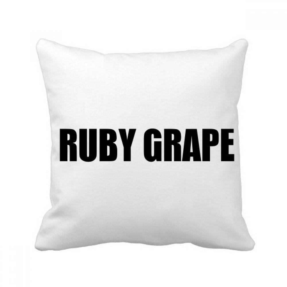 Coussin décoratif premium imprimé ruby grape fruit finition carrée soignée