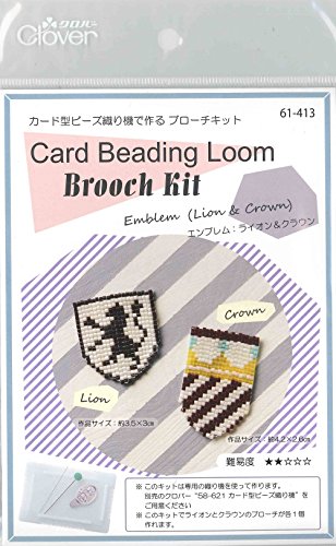 Clover カード型ビーズ織り機で作る ブローチキット エンブレム 61-413