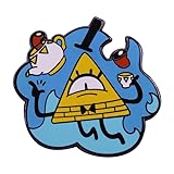 Bill Cipher Demon Teapot Gravity Cartoon 1.5' Enamel Pin Badge