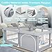 Fshibila Baby Playpen with Mat, Baby Playpens for Babies and Toddlers, BabyFence Play Pen for Indoor & Outdoor, Sturdy Safety Play Yard with Soft Breathable Mesh, 50 * 50 * 27 inches Grey