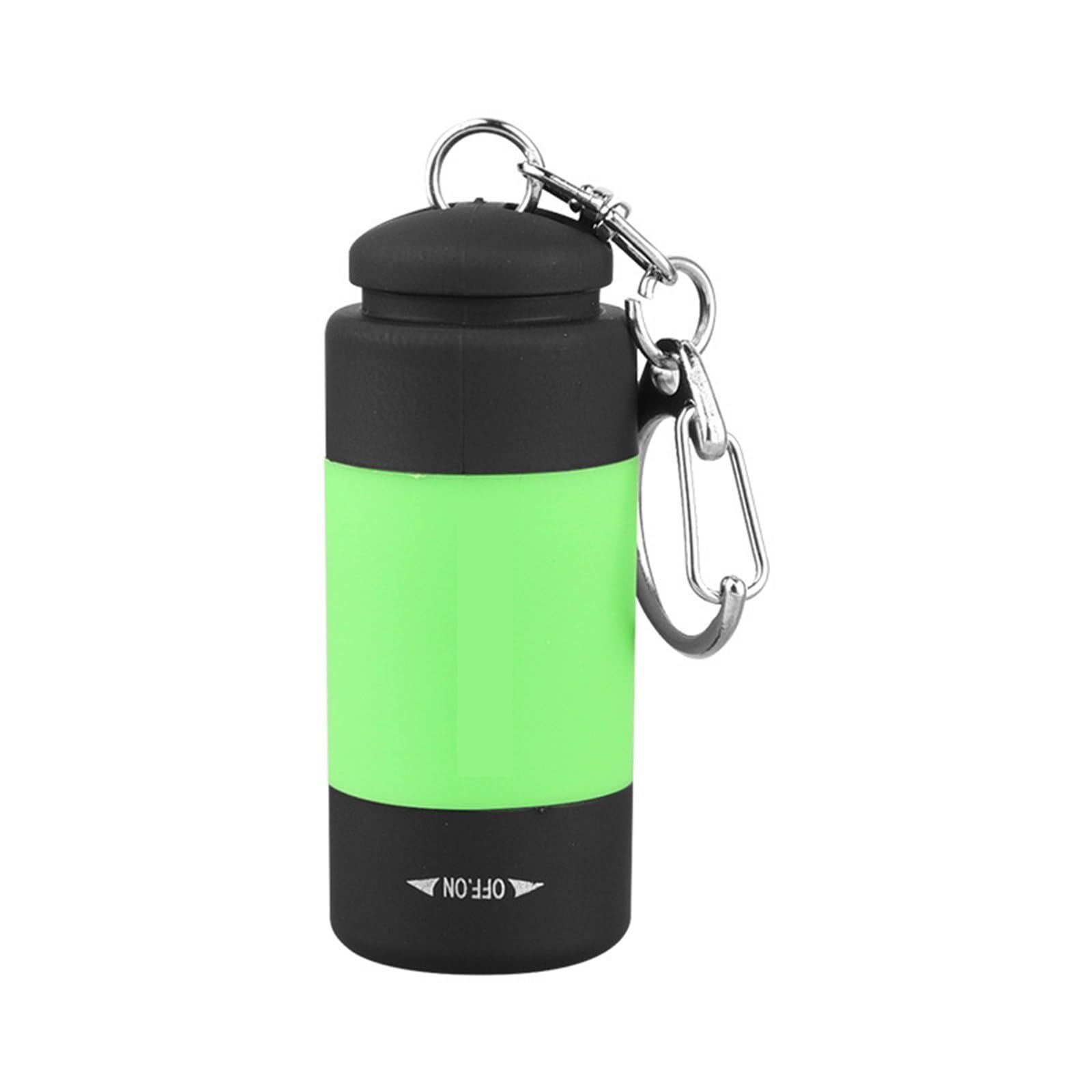 Rechargeable Torch, USB Rechargeable Keychain Flashlight Waterproof Mini LED Torch Light for Emergency for Camping,Hiking(Green)