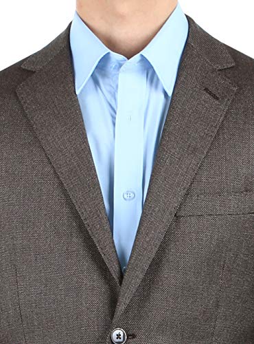 DTI BB Signature Men's Two Button Birdseye Suit Jacket Modern Fit Blazer Coat3