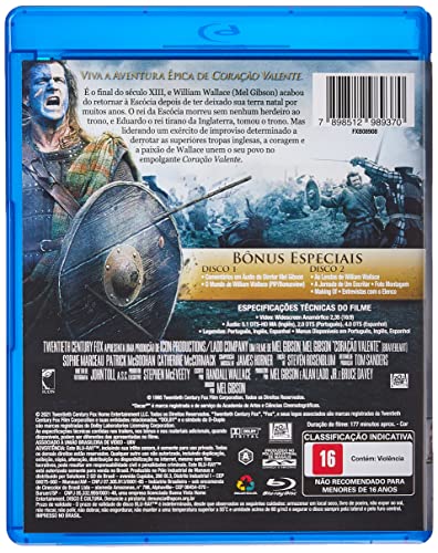 Coração Valente [Blu-ray Duplo com Luva] - Exclusivo Amazon