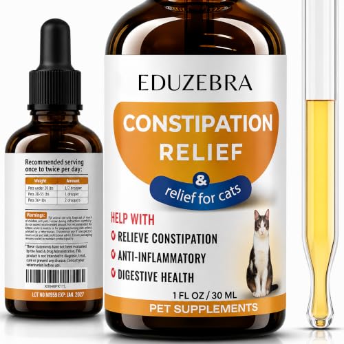 EDUZEBRA Cat Constipation Relief, Constipation Relief for Cat, Cat Laxative Constipation Relief, Cat...