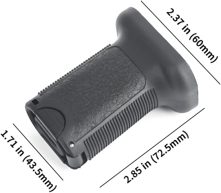 SBGJMY Tactical Mlok Front Grip Vertical Foregrip Forward Handle for Mlok Keymod Handguard System (Black) - Image 3