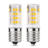 Albrillo E17 LED Bulb Microwave Oven Appliance Light Bulb 4W, 40 Watt Equivalent, 3000K Warm White, Intermediate Base, Non-dimmable, 2 Pack