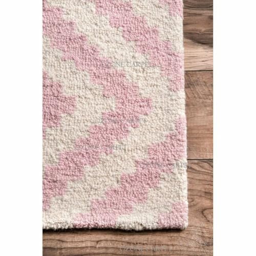 Image of Hand Tufted Wool Carpets Anti Shedding Rug Modern Carpets for Living Room Size 6x9 Feet