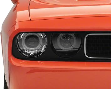 Raxiom Dual LED Halo Projector Headlights; Black Housing; Clear Lens Compatible for 08-14 Challenger w/Factory Halogen Headlights