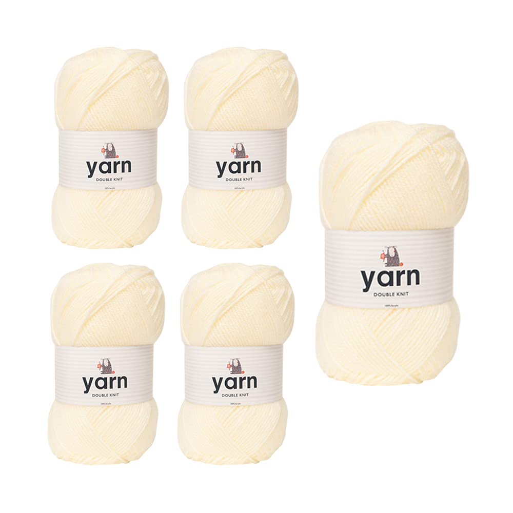 KORBOND DK Black Yarn - 100g Acrylic Wool - Lightweight, Hypoallergenic & Durable Double Knit Crochet Yarn Knitting Wool (290m Total) — view 20