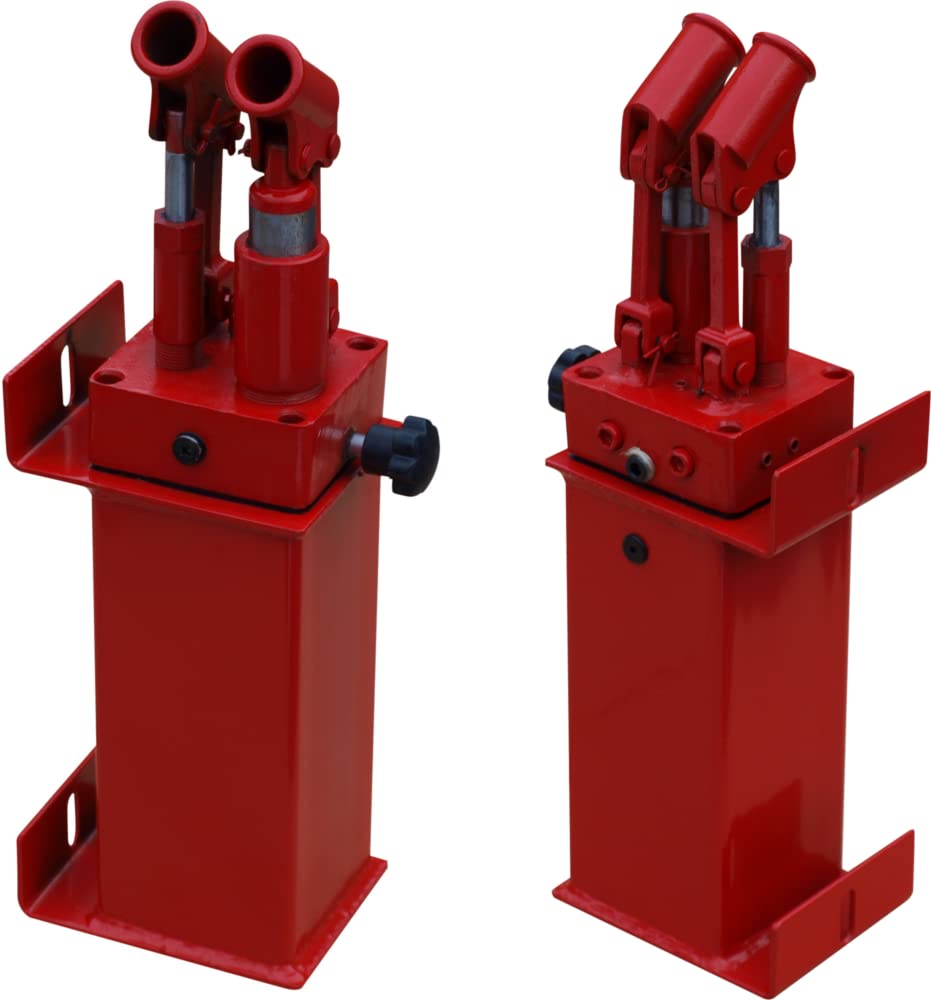Carmax Ensemble de presse d'atelier 50T avec pompe hydraulique à double entraînement, vérin hydraulique et manomètre