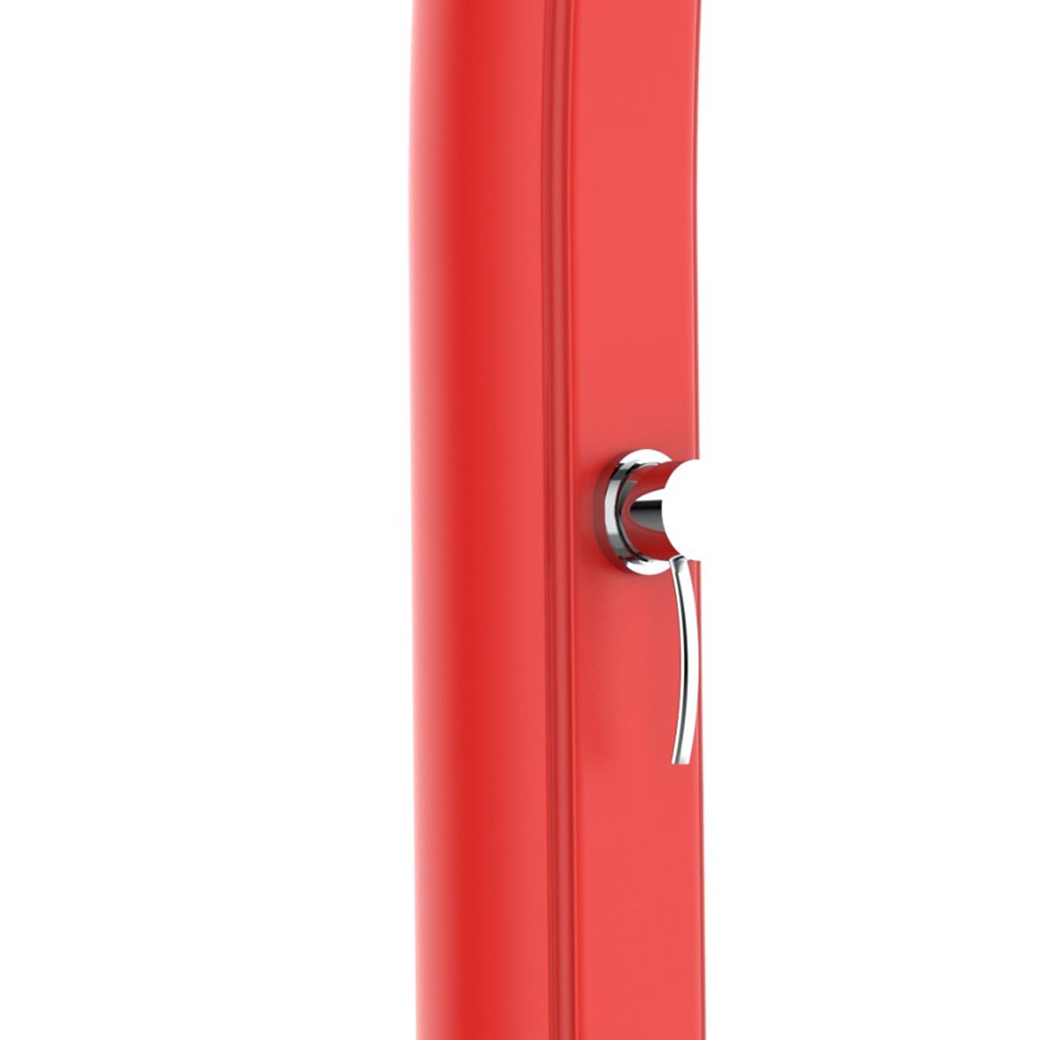 Starmatrix Colonna Doccia Ecologica Rossa in Polietilene HD con Serbatoio da 25 Litri e Lavapiedi per Giardino e Piscina Rio Red