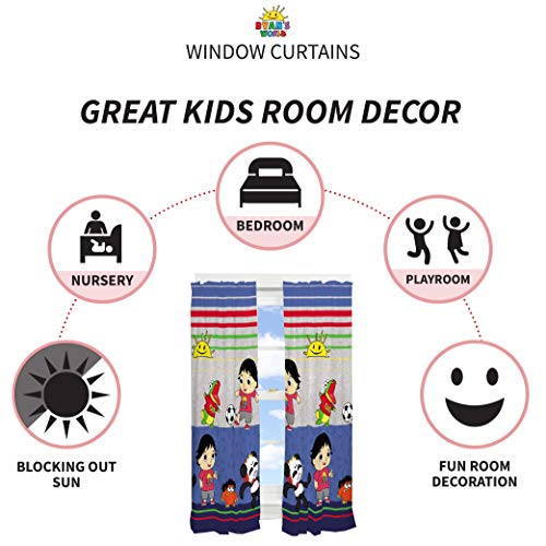 Franco Kids Window Curtain Panels Drapes Set, 82 In X 63 In, Ryan's World #TOP1