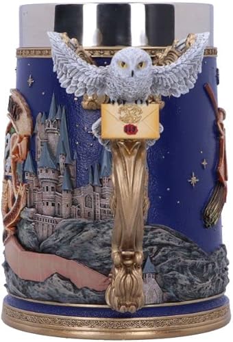 Miniatura 3 de Nemesis Now Jarra coleccionable de Harry Potter Hogwarts con licencia oficial de 6.1 in, color azul