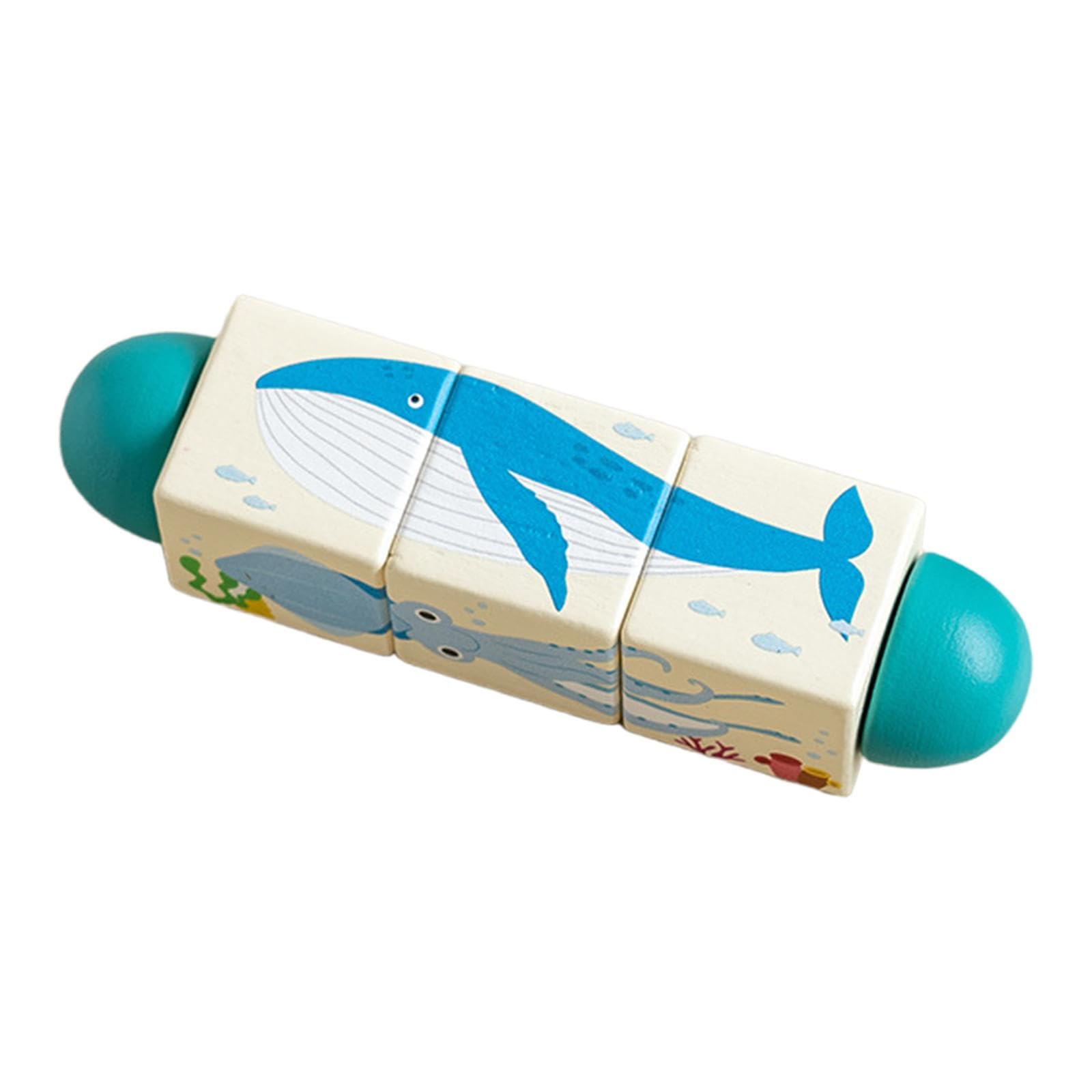 TWTCZOZ Toy Puzzle Toy Rotating Twist Block Building Toys for 1+, Ocean
