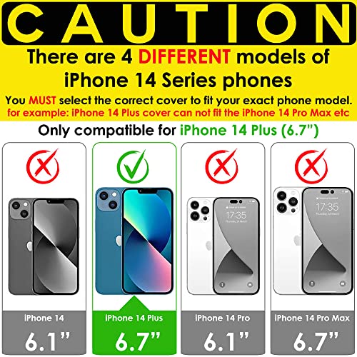 TECHGEAR iPhone 14 Plus Leather Wallet Case, Flip Protective Case Cover with Wallet Card Holder, Stand and Wrist Strap - Image 2
