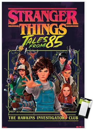 Trends International Netflix Stranger Things: Tales From ’85 (2026) - Group Wall Poster, 34L x 22.4W, Premium Poster & Mount Bundle