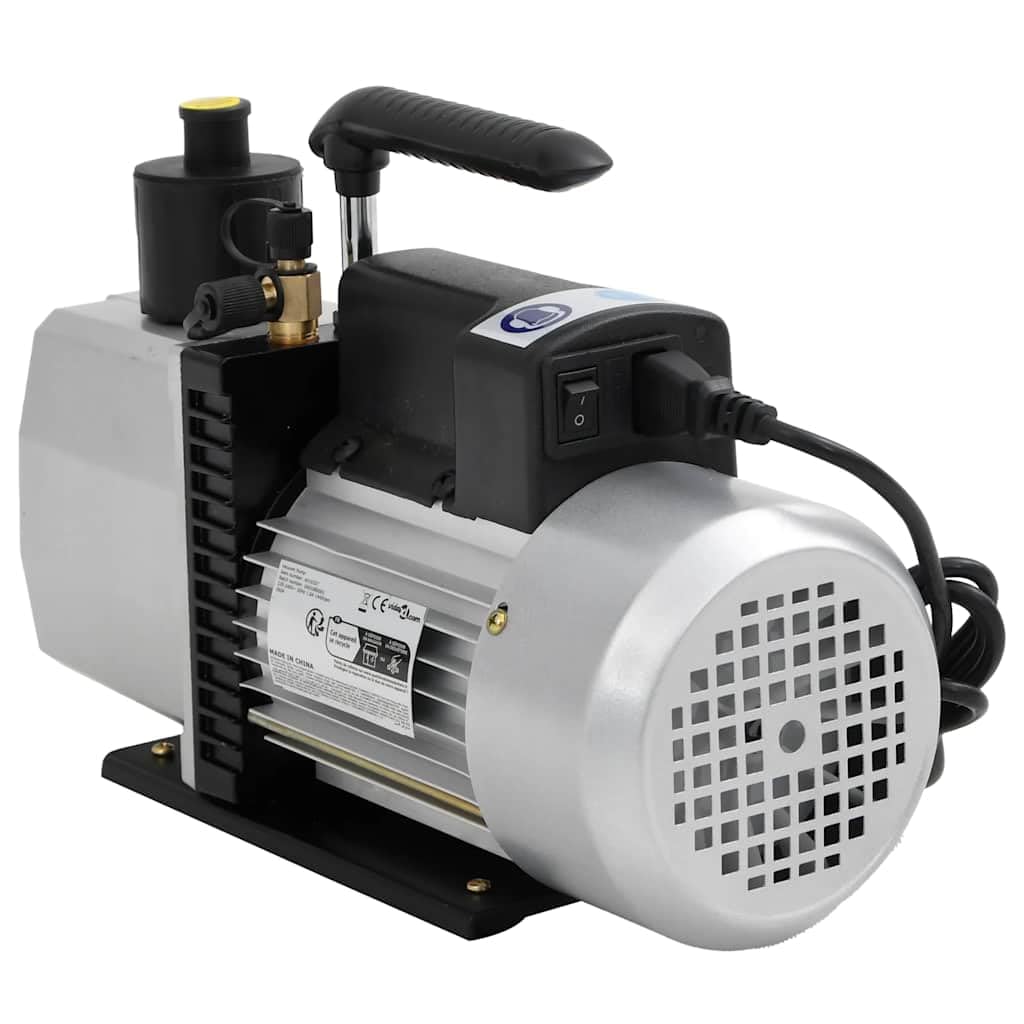 2-Stufige Vakuumpumpe 100 L/Min für Klimaanlagen und Kältesysteme, Aluminiumgehäuse mit Ölschauglas und Tragegriff, geeignet für Kühlsysteme, Druckmaschinen, medizinische Geräte