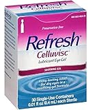 Refresh Celluvisc Lubricant Soothing Eye Gel, 0.01 oz Single Use Vials, 30 Count Per Box (3 Boxes)...